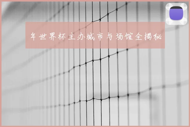 年世界杯主办城市与场馆全揭秘